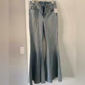 Free people wide bell bottom jeans size 30